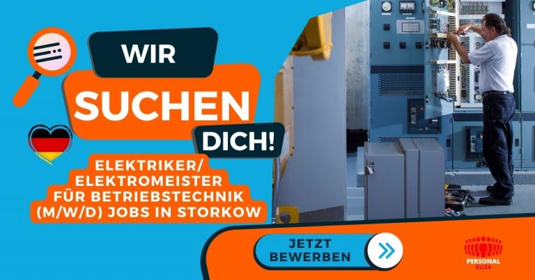 Elektriker Elektromeister für Betriebstechnik (mwd) Jobs in Storkow - Jobs Arbeit in Deutschland - PERSONAL-EU24